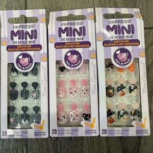 imPRESS Mini 👻Halloween 🎃 Nail Set - Black, Pink, White